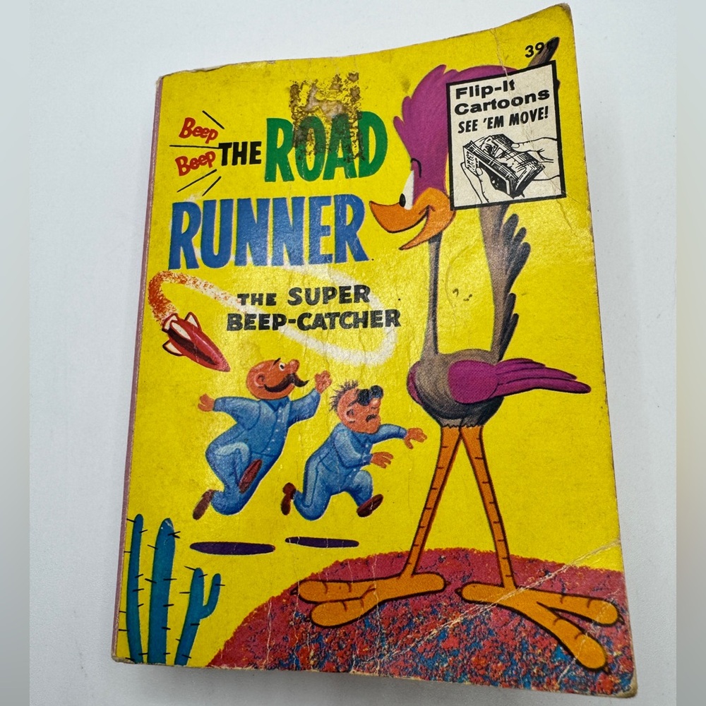 Vintage 1973 Road Runner The Super Beep Catcher Flip It Cartoon Book Little Big